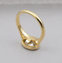IGI Certified oval bezel diamond ring
