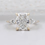 Three Stone Cushion Cut Diamond Ring