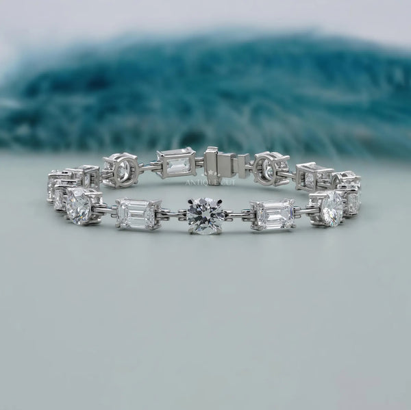 Gold diamond bracelet
