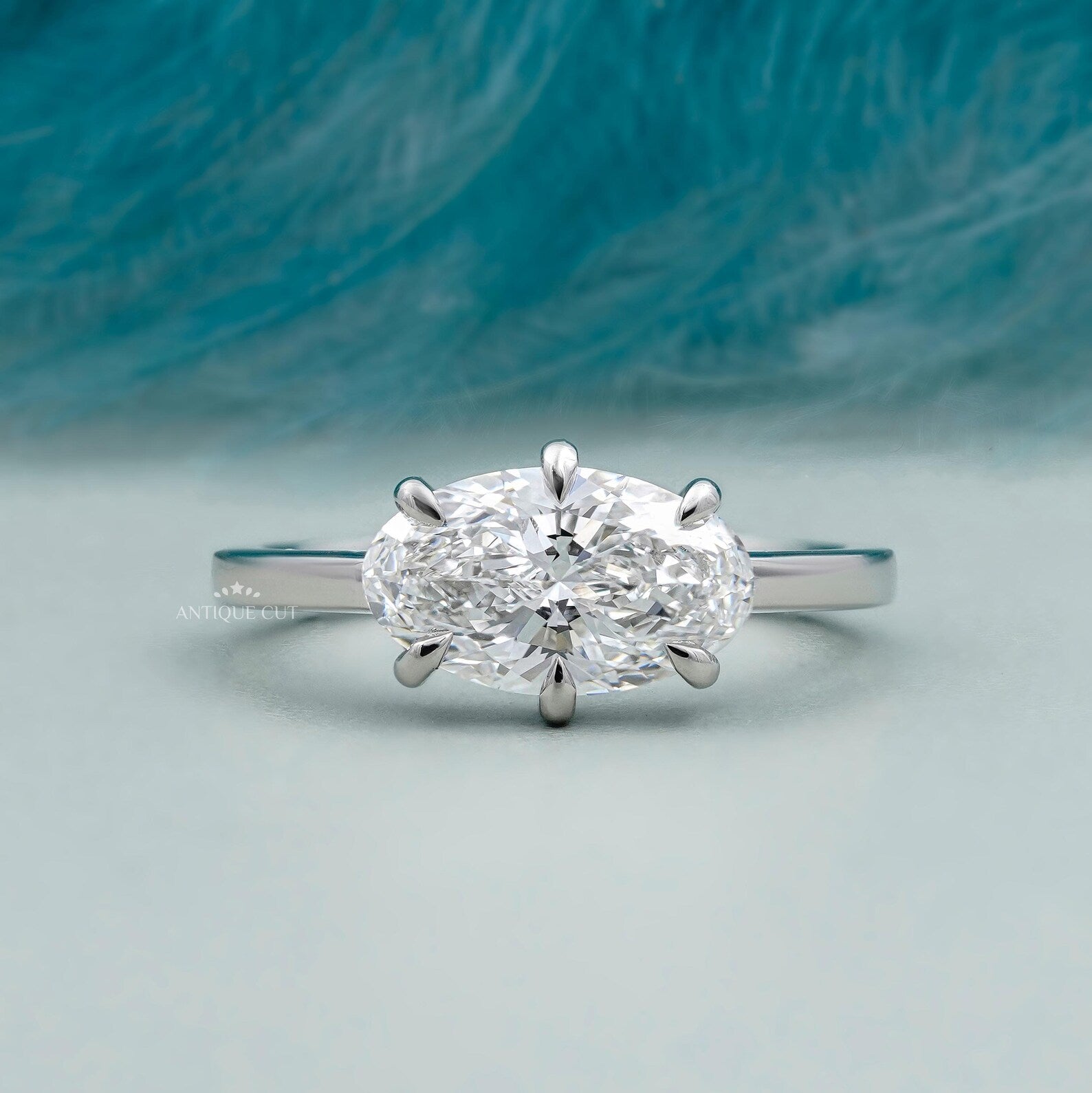 1.70TCW Oval Cut Diamond Engagement Ring | Rose gold Classic Solitaire | Lab Grown Diamond Ring | IGI Certified D-E-F VVS-VS.