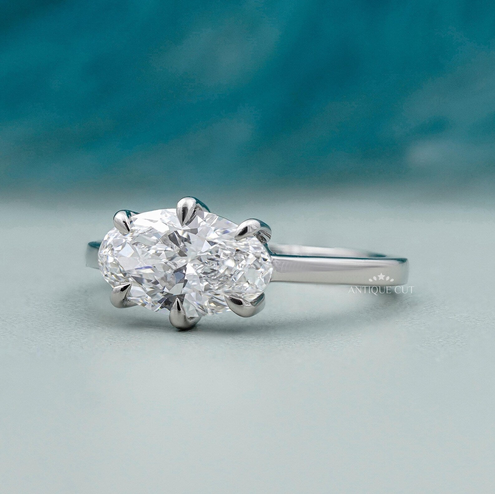 1.70TCW Oval Cut Diamond Engagement Ring | Rose gold Classic Solitaire | Lab Grown Diamond Ring | IGI Certified D-E-F VVS-VS.