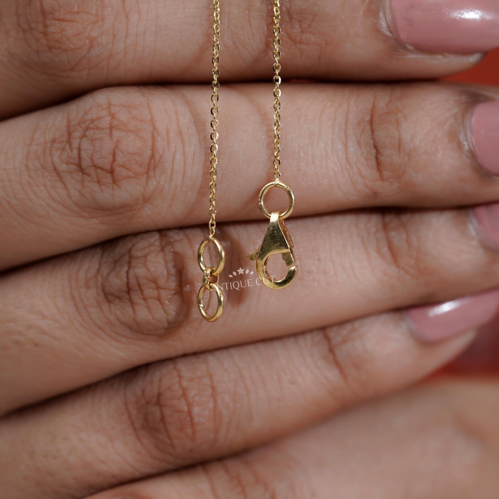Round Cut Diamond Bar Pendant