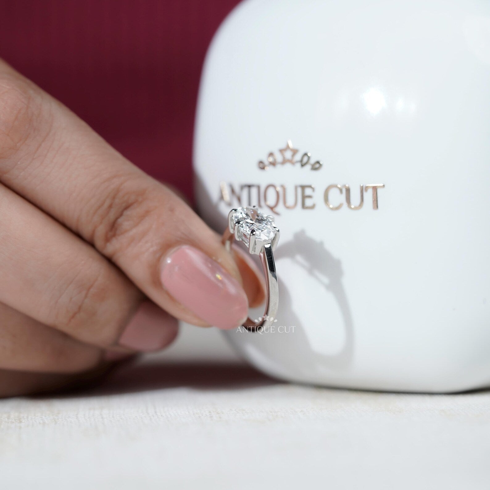 1.70TCW Oval Cut Diamond Engagement Ring | Rose gold Classic Solitaire | Lab Grown Diamond Ring | IGI Certified D-E-F VVS-VS.