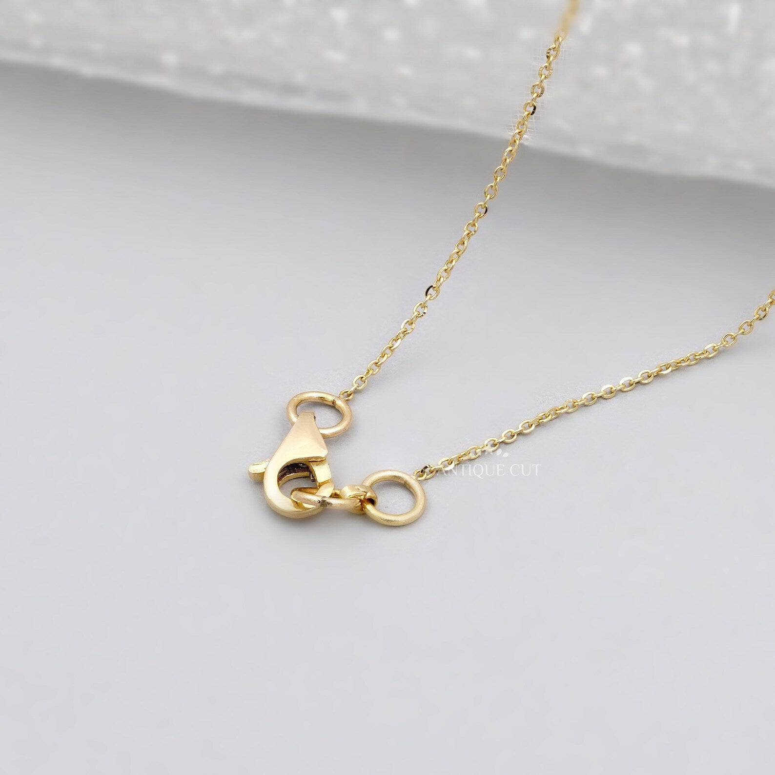 Round Cut Diamond Bar Pendant