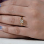 X Letter Jewelry Ring with IGI certified lab grown diamonds