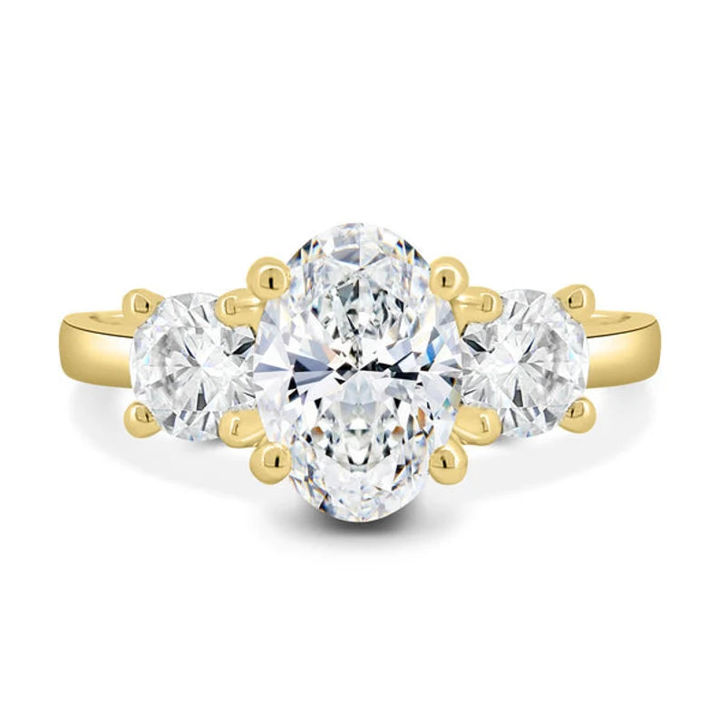 Oval 2.10tcw Lab Grown Diamond Engagement Ring | EF VS | IGI Certified | White Gold