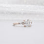 Old mine cushion engagement ring with 4 prong setting