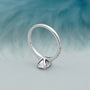 Oval lab grown diamond engagement ring