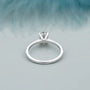 IGI Certified oval pave diamond ring