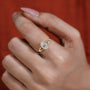 Timeless floral leaf engagement ring