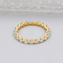 Round Diamond Wedding Band