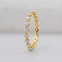 Round Diamond Wedding Band