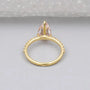 Antique cut pear fancy pink diamond engagement ring