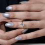 Round cut diamond ring for engagement gift