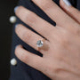 Elegant bridal ring with lab grown diamond