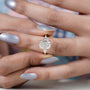 Modern Three Stone Diamond Ring