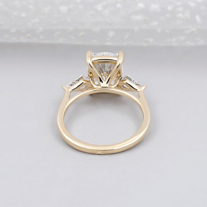 Kite Side Stone Diamond Ring