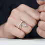 Solitaire Ring With Curved Band