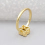 Lab grown X Shaped Diamond Ring bezel setting