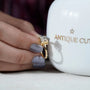 Luxury X Shaped Diamond Ring IGI certified