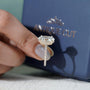 Yellow gold oval diamond ring hidden halo pave setting