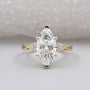 Marquise cut diamond ring yellow gold vintage engagement ring