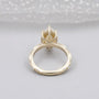 Yellow gold marquise cut diamond ring antique style engagement