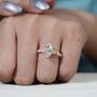 Minimal vintage marquise diamond ring design