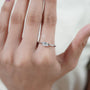 Luxury lab grown oval diamond solitaire ring
