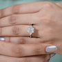 Ethical lab grown radiant engagement ring