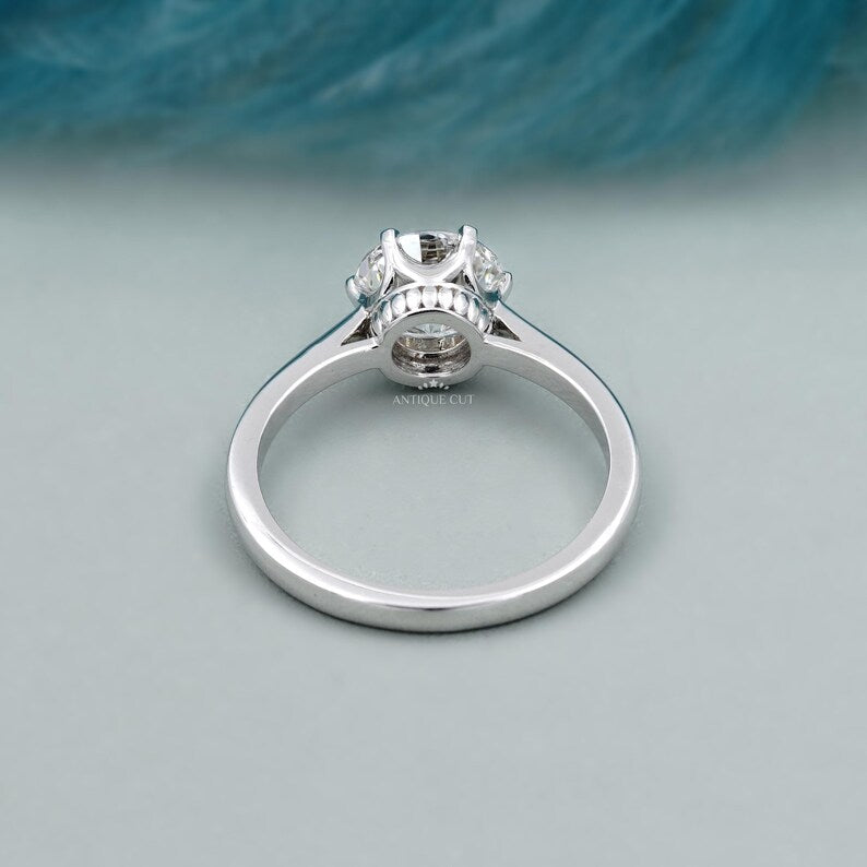 Classic round solitaire engagement ring