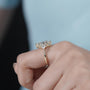 Unique marquise and pear diamond ring design