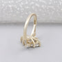 Yellow gold marquise engagement ring elegant style