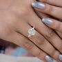 Cushion Diamond Ring Yellow Gold