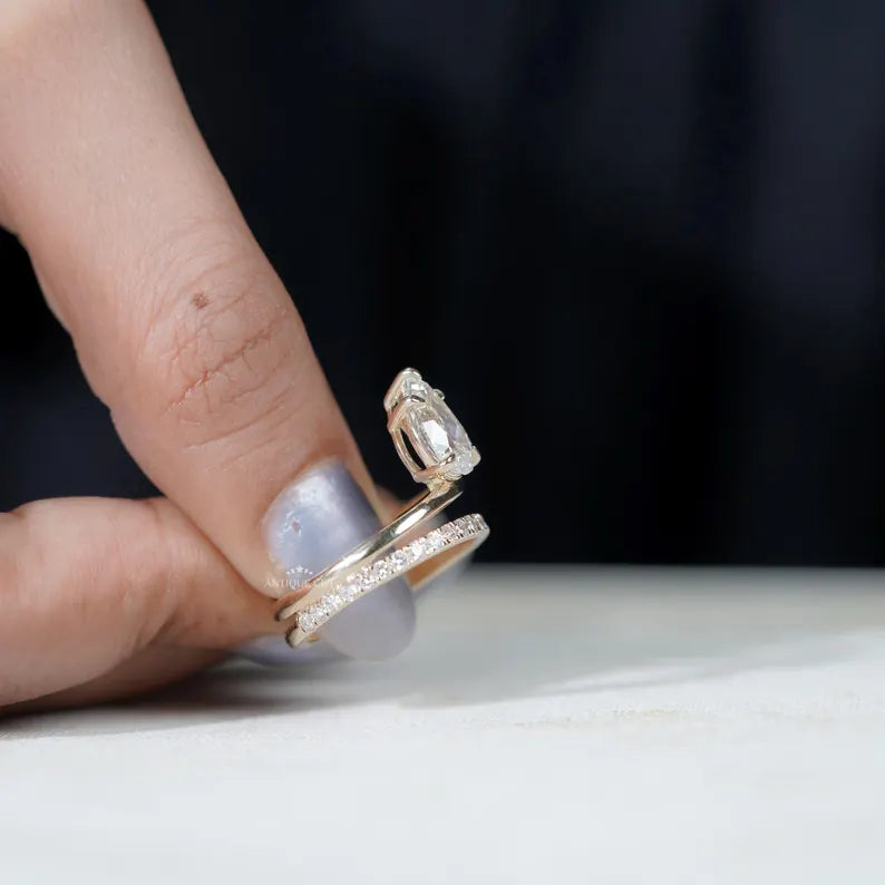 Ethical Diamond Pear Shaped Ring
