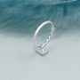 Luxury emerald cut diamond ring white gold pavé wedding ring