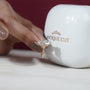 Luxury marquise diamond ring yellow gold vintage setting