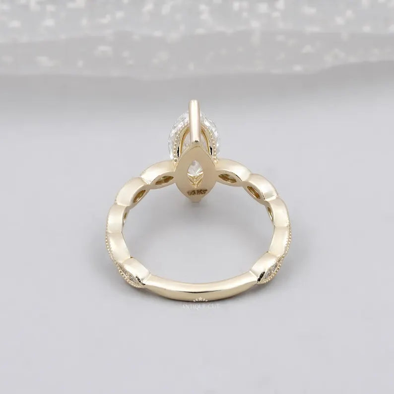 IGI certified marquise cut diamond ring