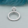 IGI certified oval diamond engagement ring