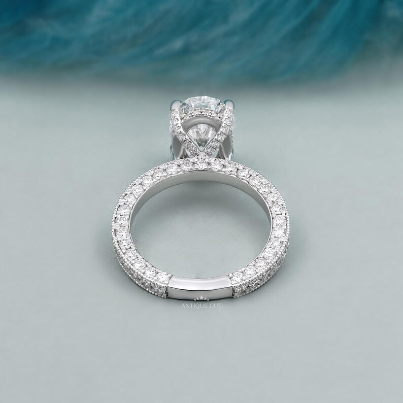 IGI certified oval diamond engagement ring