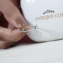 Brilliant round diamond ring close up