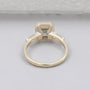 IGI certified asscher diamond engagement ring