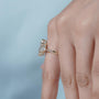 Timeless yellow gold marquise engagement ring
