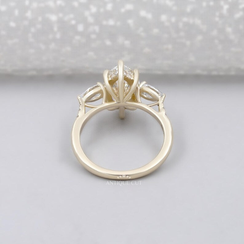 IGI certified marquise cut diamond ring