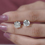 Antiquecut diamond stud earrings collection