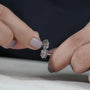 Brilliant round diamond halo earrings design