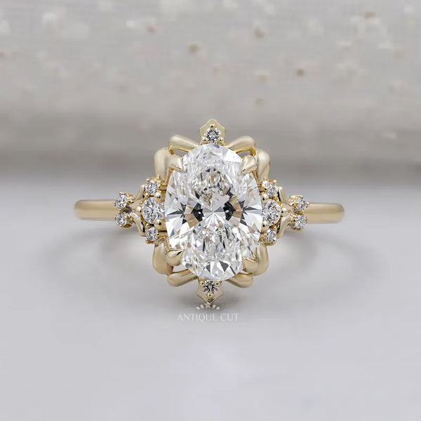Antiquecut 3 carat engagement ring