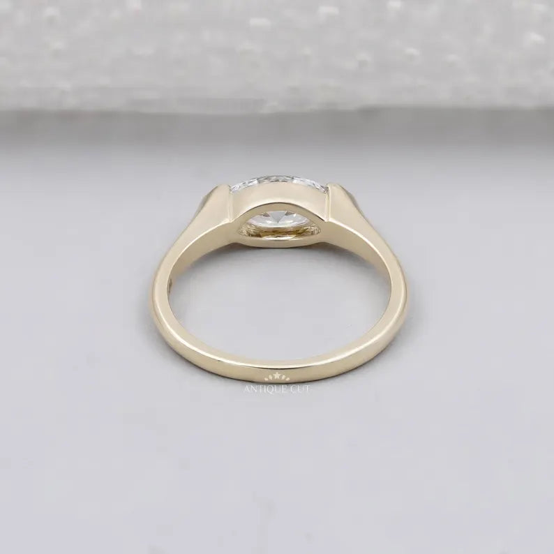 IGI certified marquise diamond engagement ring