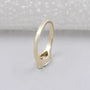 Yellow gold marquise east west engagement ring