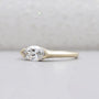 Lab grown marquise diamond east west ring